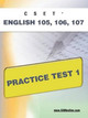 Cset English 105, 106 Practice Test 1 by Sharon A Wynne 9781607871613