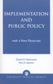 Implementation and Public Policy by Daniel A. Mazmanian 9780819175267