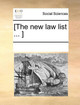 [The New Law List ... ] by Multiple Contributors 9781170290668