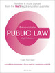 Public Law Concentrate: Law Revision and Study Guide Colin Faragher 9780198904533