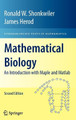 Mathematical Biology: An Introduction with Maple and Matlab by Ronald W. Shonkwiler 9780387709833