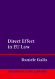 Direct Effect in EU Law Daniele Gallo 9780192898708