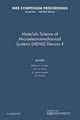 Materials Science of Microelectromechanical Systems (MEMS) Devices II: Volume 605 by Maarten P. De Boer 9781107413214