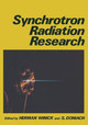 Synchrotron Radiation Research by Herman Winick 9781461580003