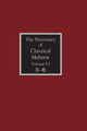 The Dictionary of Classical Hebrew Volume 6: Samekh-Pe by David J a Clines 9781910928950