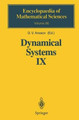Dynamical Systems IX: Dynamical Systems with Hyperbolic Behaviour by D. V. Anosov 9783540570431