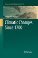 Climatic Changes Since 1700 by Stefan Bronnimann 9783319347424