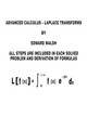Advanced Calculus: Laplace Transforms by Edward Walsh 9781412080415