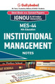 MES-44 Institutional Management by Gullybaba Com Panel 9789382688747