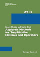 Algebraic Methods for Toeplitz-like Matrices and Operators by G. Heinig 9783034862431