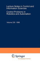 Control Problems in Robotics and Automation by Bruno Siciliano 9783540762201