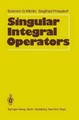 Singular Integral Operators by Solomon G. Mikhlin 9783540159674