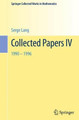 Collected Papers: IV by Serge Lang 9781461461388