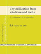 Crystallization from solutions and melts by Eugenii Khamskii 9781489948175