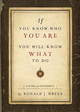If You Know Who You Are, You Will Know What to Do: Living with Integrity by Ronald J Greer 9781501898716
