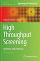 High Throughput Screening: Methods and Protocols by William P. Janzen 9781493936717