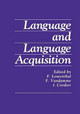 Language and Language Acquisition by F. Lowenthal 9781468491012
