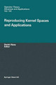 Reproducing Kernel Spaces and Applications by Daniel Alpay 9783764300685
