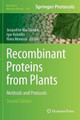 Recombinant Proteins from Plants: Methods and Protocols by Jacqueline MacDonald 9781493932887