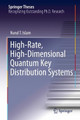 High-Rate, High-Dimensional Quantum Key Distribution Systems by Nurul T. Islam 9783319989280