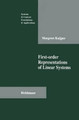 First-order Representations of Linear Systems by M. Kuijper 9781461266846