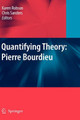 Quantifying Theory: Pierre Bourdieu by Karen Robson 9781402094491