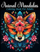 Animal Mandalas: Coloring Book For Adults by Hawkins 9798869304339