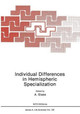 Individual Differences in Hemispheric Specialization by Adam Glass 9781468479010