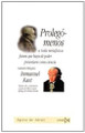 Prolegomenos - Ed. Bilingue by Immanuel Kant 9788470903342