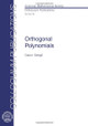 Orthogonal Polynomials by Gabor Szeg 9780821810231