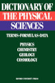 Dictionary of the Physical Sciences: Terms, Formulas, Data by Cesare Emiliani 9780195036510