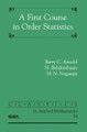 A First Course in Order Statistics by Barry C. Arnold 9780898716481
