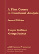 A First Course in Functional Analysis by Caspar Goffman 9781470429690