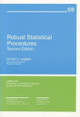 Robust Statistical Procedures by Peter J. Huber 9780898713794