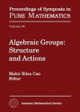 Algebraic Groups: Structure and Actions by Mahir Bilen Can 9781470426019