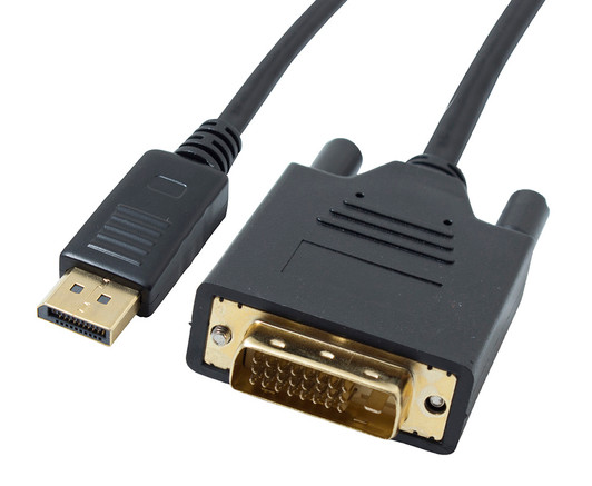 CABAC DisplayPort to DVI-D Cable 1M | Recompute Accessories | Shop for DisplayPort to DVI Cables | Adaptor Converter