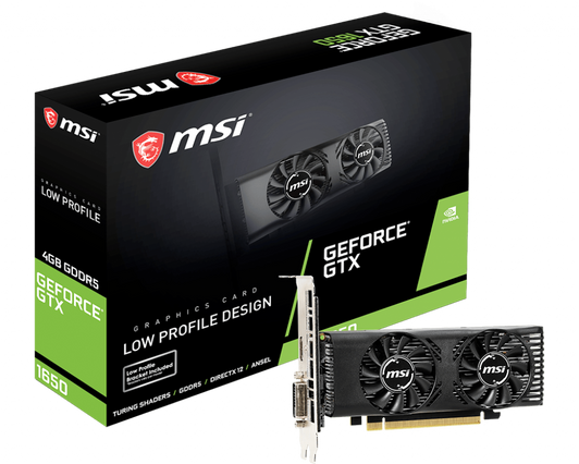 MSI NVIDIA GeForce GTX 1650 LP 4GB DDR5 Graphics Card | Recompute | Accessories | Gaming Graphics Card | Nvidia Graphics