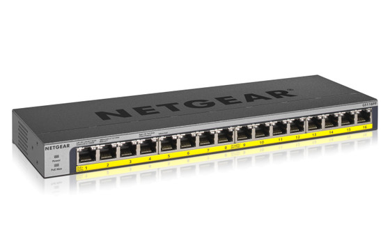 Netgear GS116PP 16-Port PoE+ Gigabit Unmanaged Switch | Recompute | Accessories | Gigabit Switch | Networking