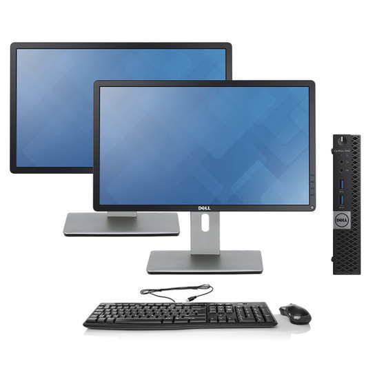 Refurbished Dell OptiPlex 7040 Micro Desktop Dual Monitor | Recompute