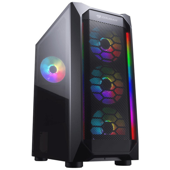 Cougar MX410 MESH-G RGB Gaming PC - Intel Core i7-7700, 16GB RAM, 500GB SSD, ASUS ROG Strix GeForce GTX 1080