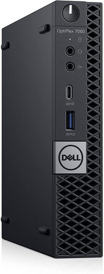 Refurbished Dell OptiPlex 7060 Micro Desktop - Intel Core i7-8700T, 16GB RAM, 512GB SSD | Recompute