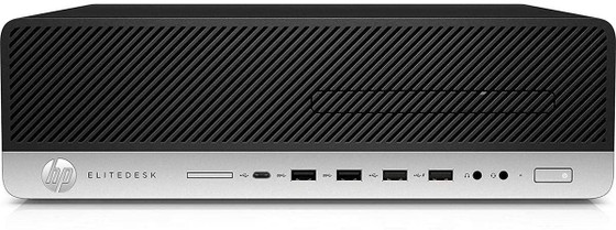 HP EliteDesk 800 G4 SFF Desktop - Intel Core i7-8700, 8GB RAM, 256GB SSD | Dual Monitor Package