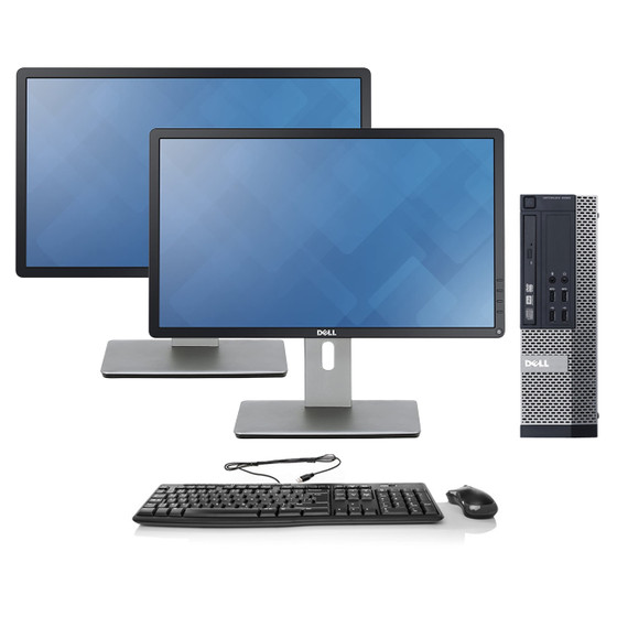 Dell Optiplex 9020 SFF Desktop - Intel Core i5-4590, 8GB RAM, 500GB HDD | Dual Monitor Package