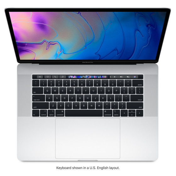 Apple MacBook Pro 15" (2017) - Intel Core i7-7820HQ, 16GB RAM, 500GB SSD - Silver w/TouchBar