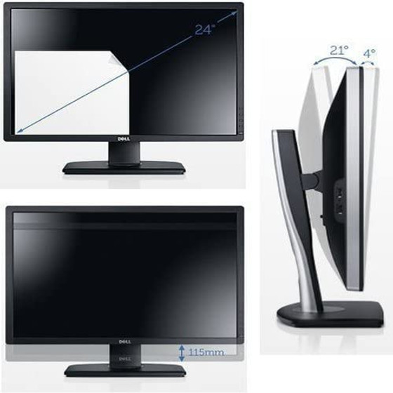 Refurbished Dell UltraSharp U2412M IPS 24" Monitor | Recompute