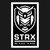 STRX White Logo Sticker