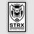 STRX Black Logo Sticker