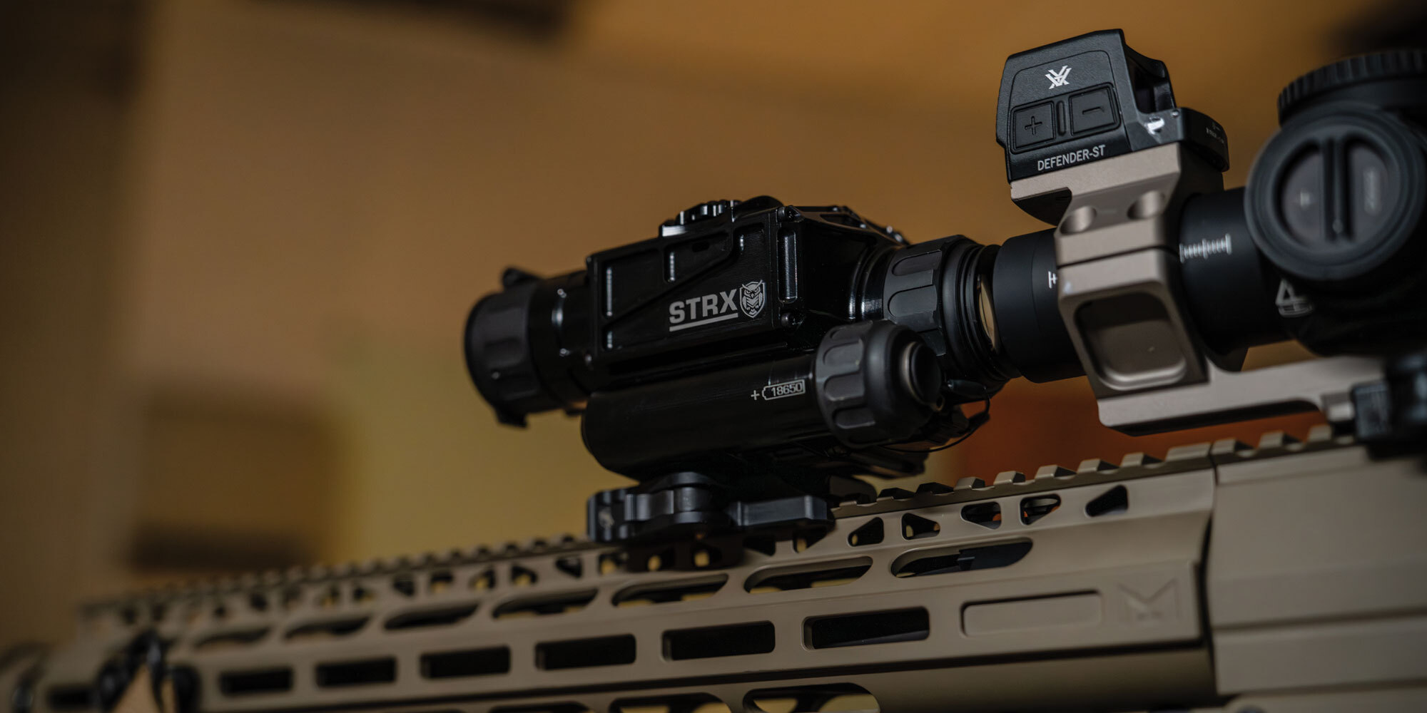 FCX-400 clip-on thermal scope mounted to rifle