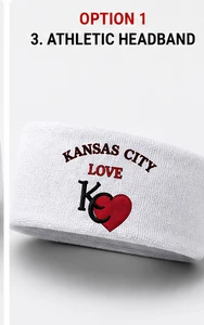 KANSAS CITY LOVE™ — ATHLETIC HEADBAND (PRE-ORDER)