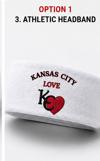 KANSAS CITY LOVE™ — ATHLETIC HEADBAND (PRE-ORDER)